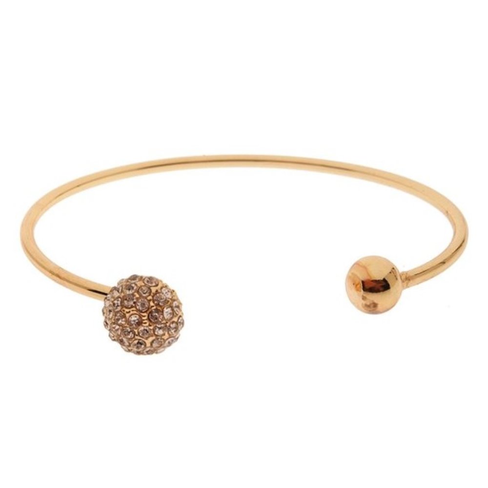 18K Gold Plated Czech Crystal Bracelet B702G